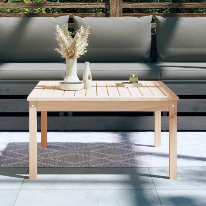 VidaXL Garden Table 82.5x82.5x45 Cm Solid Pine Wood 824120