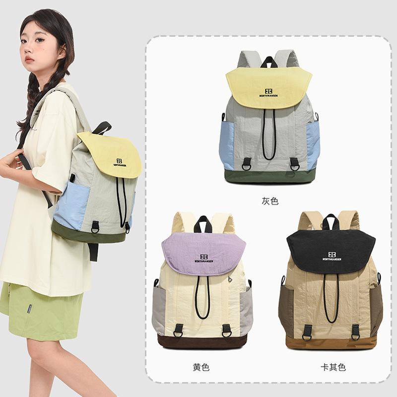 Outdoor new leisure travel lightweight ins backpack hiking college student schoolbag women's large-capacity commuter backpack