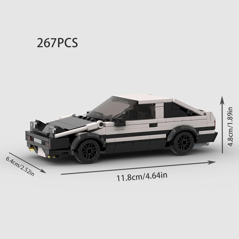 MOC Скоростной Спортивный F1 Городской Гоночный Автомобиль AE86 Строительные Блоки Кирпичное Транспортное Средство Суперкар Форсаж1 MK4 Supra Детские Игрушки Мальчик