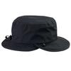 Custom Design Quick Dry Nylon Fishing Hat Unisex Outdoor Fashion Adjustable Beach & Casual Running Bucket Hat in Black