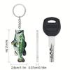 Fun Acrylic Fishing Lover Keychain Accessories Bag Fish Pendant Fisherman Ocean Key Chain Ring Keyring Jewelry Fans Fisher Gifts