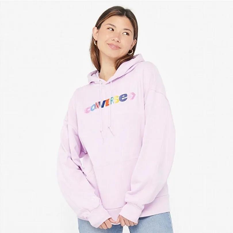 Converse Sweatshirts Women's Dusk Purple Hooded Moderate Regular (Unisex) Sweatshirts 10023947 A03