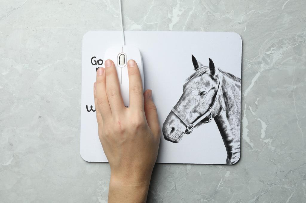 Danish Warmblood – Mouse pad with print, personalized pad with a horse | Art-Dog