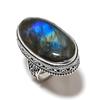Labradorite Handmade 925 Sterling Silver Jewelry Ring Size 9 R7I67