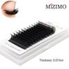 MIZIMO Black Grafted False Eyelashes, Eye Makeup Tools, Natural, Soft and Prolonged. C/D/DD,0.07mm