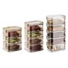 Multilayer Spice Jars Leakproof Sealed Kitchen Storage Container Stackable Plastic Organiser For Salt Pepper