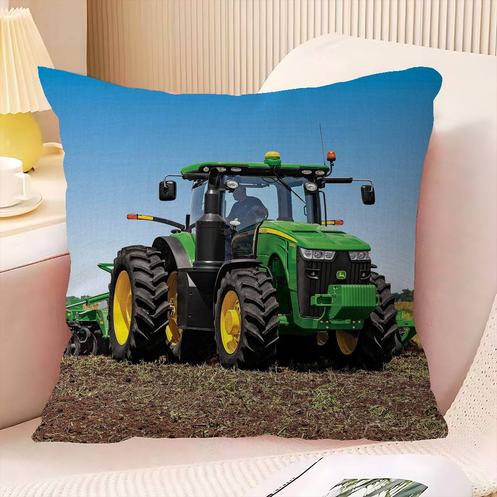 Car Tractor Decorative Room Aesthetics Pillow Case Home Decor Bedroom Sofa Bed Couch Pillow Cover 45X45