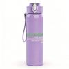 1PC Pink group female band print 750ml colorful plastic sports water bottle leakproof pop up lid with straw for outdoor work home use