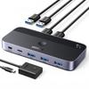 Switch Ugreen Cm662 Przełącznik Usb 3.0 2-Wejścia-4 + 2X Kabel Usb-A - Czarny