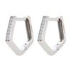 Korean Version of Fashion Temperament Ear Buckles Earrings Inlaid with Zircon Love Accessories Women's Trendy Jewelry