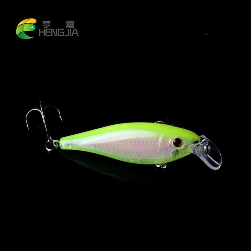 HENGJIA 12.6g/8.5cm Crankbait Hook Freshwater Pike Trout Fishing Lures Tackle 4pcs