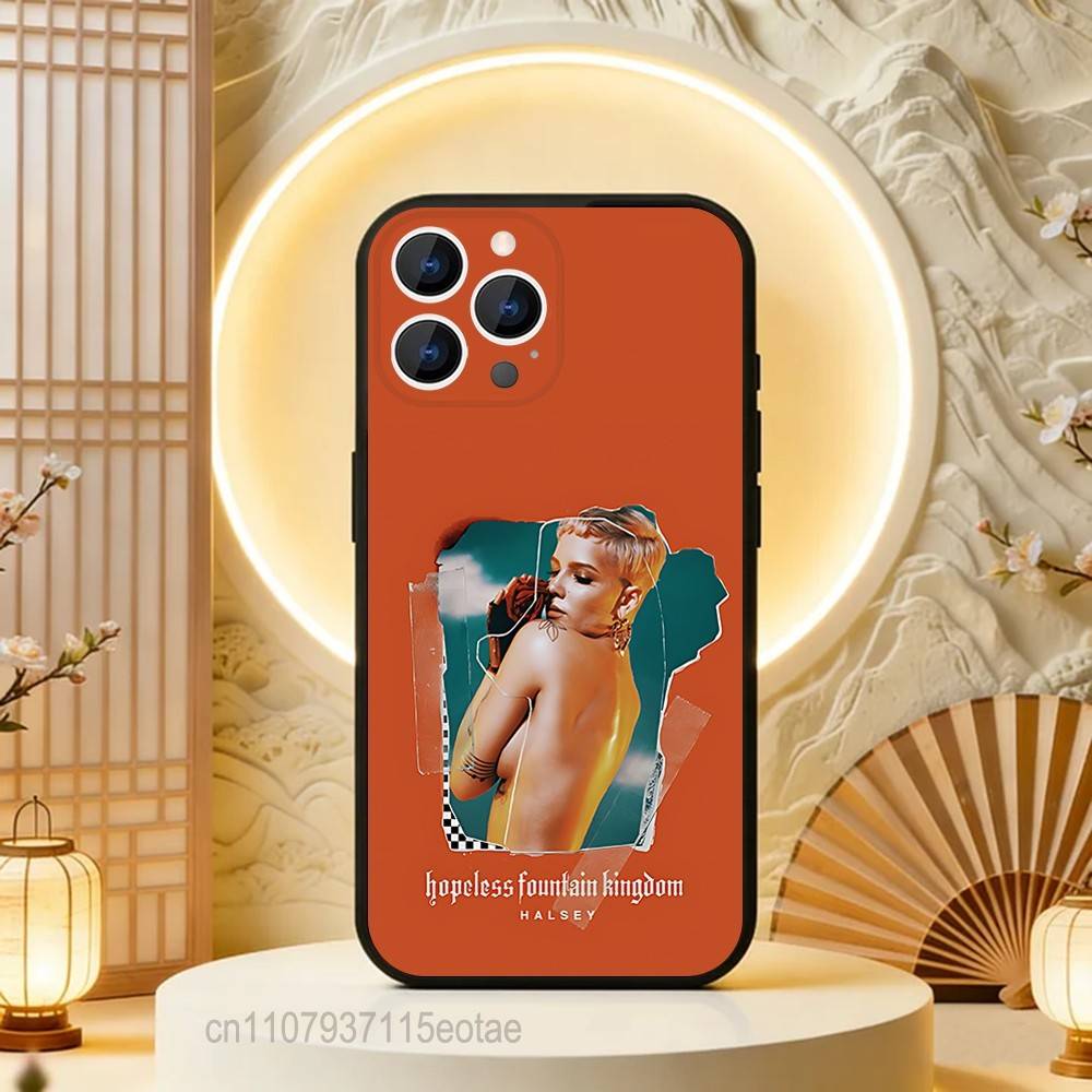 Singer H-Halsey Phone Case For iPhone 17,16,15,14,13,12,11,Pro,Max,Plus,E,Air,Mini Protective Black Cover