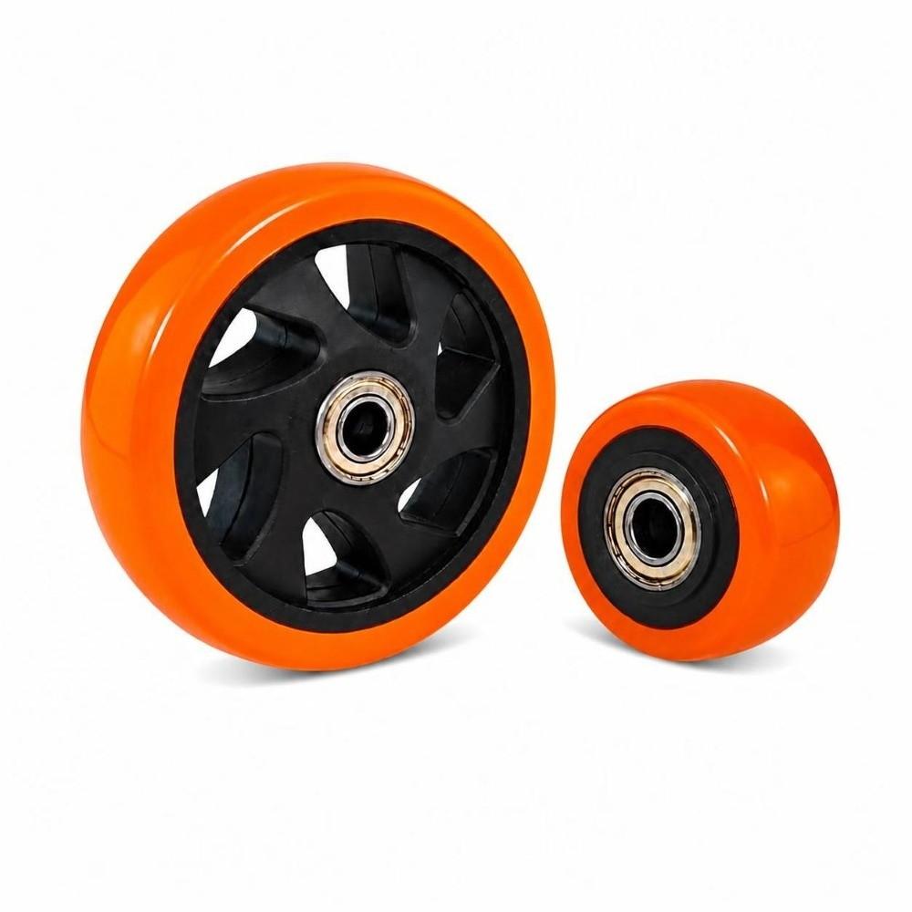 High Load Capacity Trolley Wheel Double Bearings Replacement Wheel Heavy Duty Application