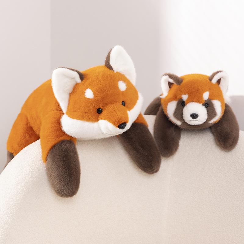 Мягкая милая плюшевая игрушка енот, кукла лиса, милая кукла маленькая панда, подарок для детей, девочек, подушка-кукла