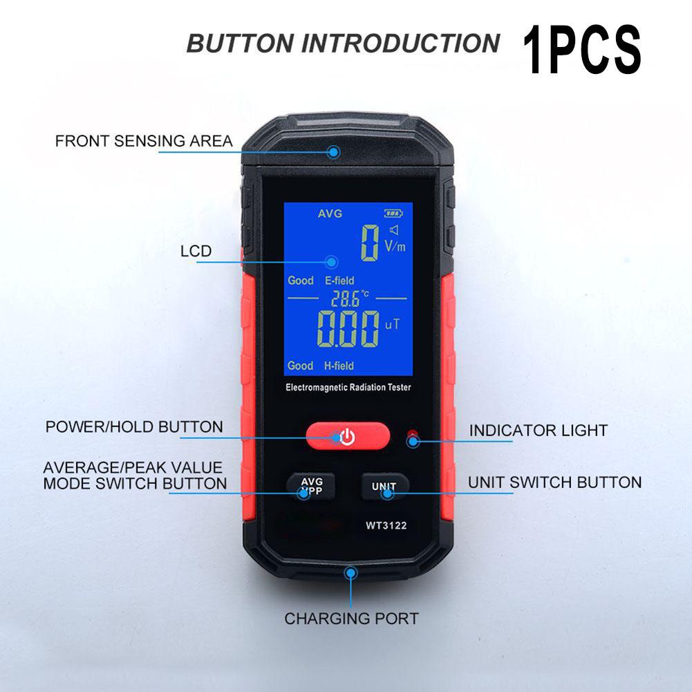 Детектор радиации, электромагнитный перезаряжаемый портативный тестер радиации WT3121