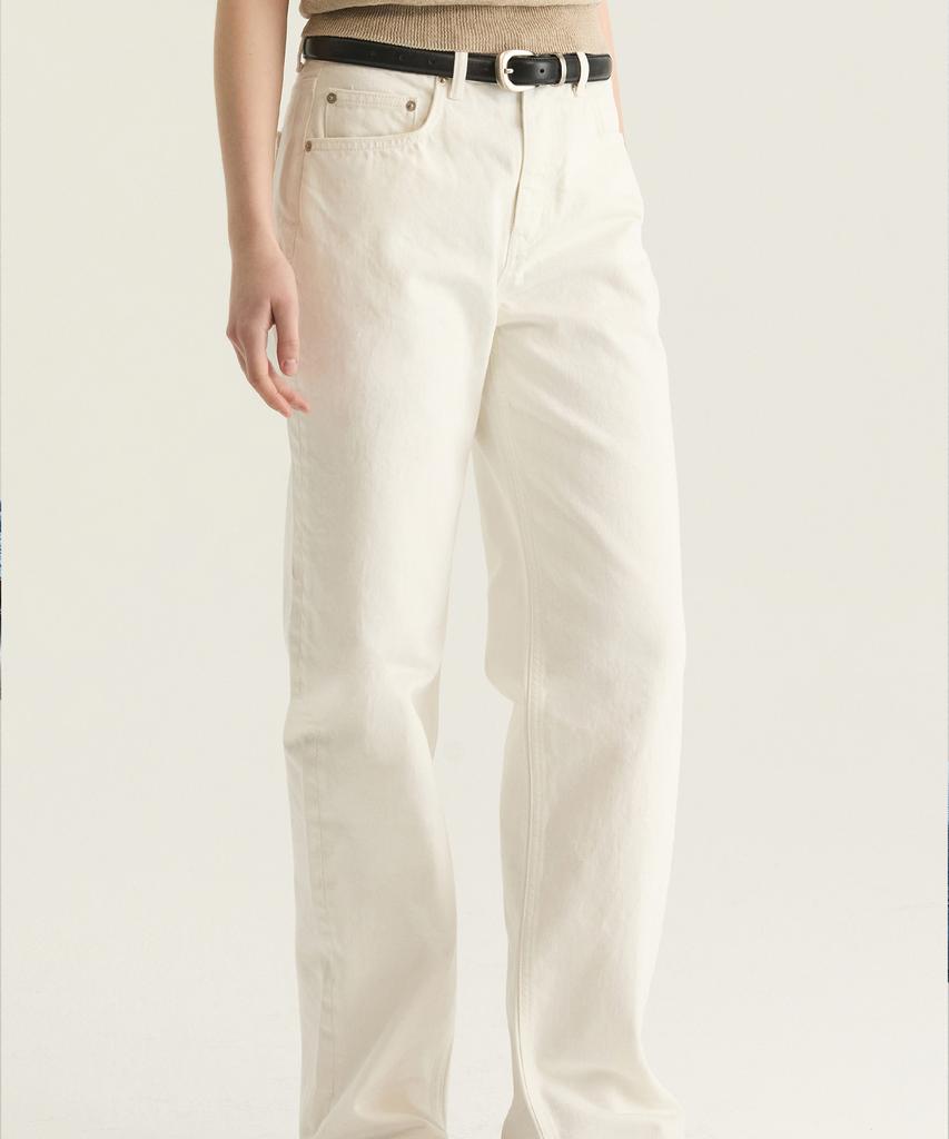 Прямые джинсы Oteumilkape - Белые (Японская ткань)