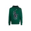 Polo FW22 Pattern Logo Printed Loose Casual Long Sleeve Hoodie Men Hoodies Forest-Green 710878463-001