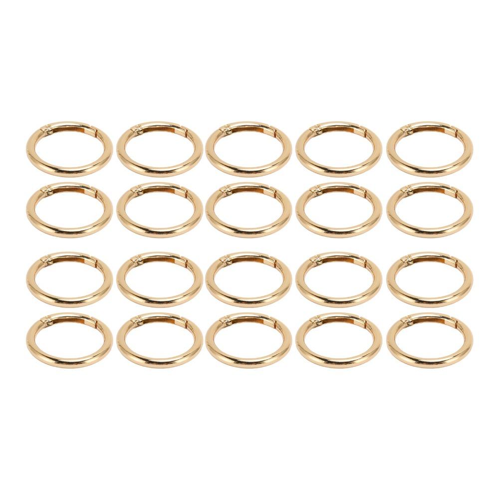 20pcs Gold Spring Buckles Silver Spring Clasps Jewelry Tools Snap Hooks Shoulder Bag