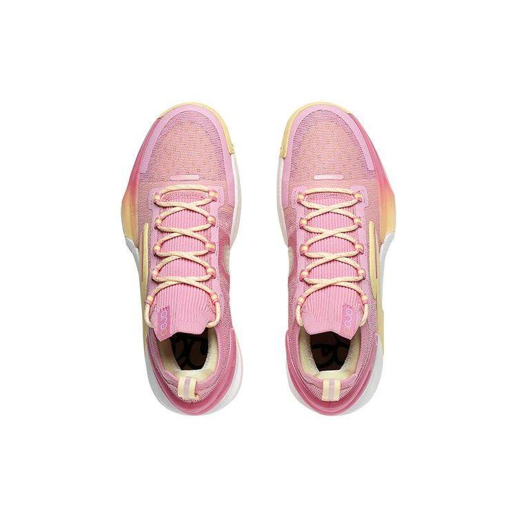 Li Ning Flash 9 Ultra Low Basketball Shoes Men Sneakers Pink ABAT017-3