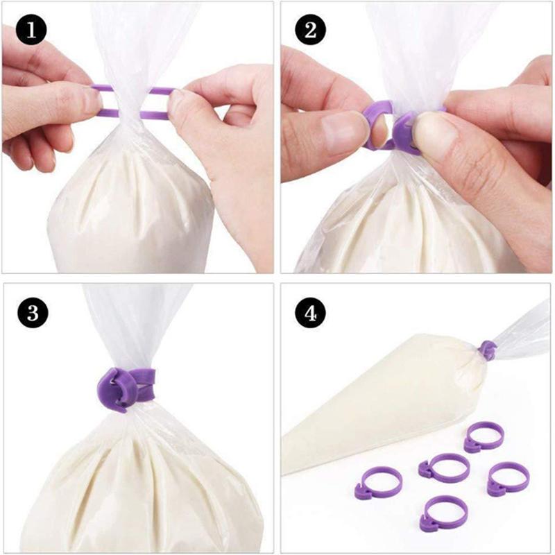 6 шт. кондитерских мешков многоразового использования силиконовые кондитерские насадки для глазури/глазури для самостоятельного профессионального украшения тортов