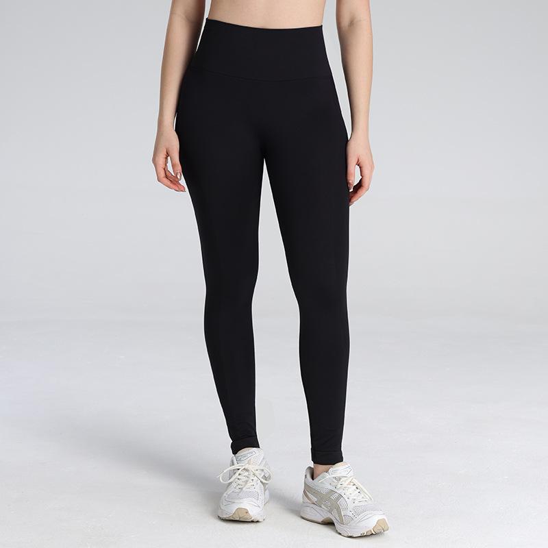 European and American new products seamless knitted high-waisted peach hip-lifting yoga pants belly tight fitness trousers outer wear