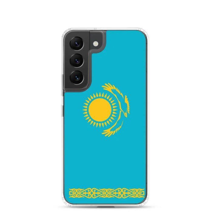 Coque Téléphone - Samsung - Galaxy S22 Ultra - Drapeau Kazakhstan - Souple - Multicolore
