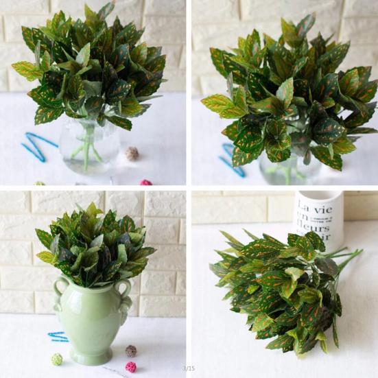 1 букет искусственная трава пластиковые растения комната офис дом сад бонсай декор