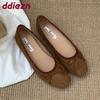 Модная женская обувь слипоны Женские балетки Туфли Бант-бабочка Модные неглубокие женские балетки С обувью Новинка Лето Весна