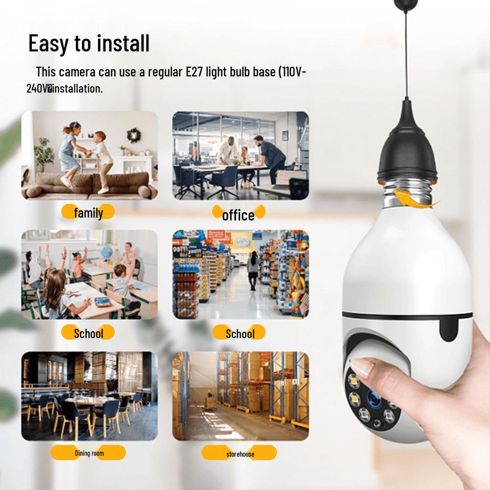 WiFi HD Rotating Light Bulb Camera: Wireless Monitor with Exclusive Hot-Selling Features
