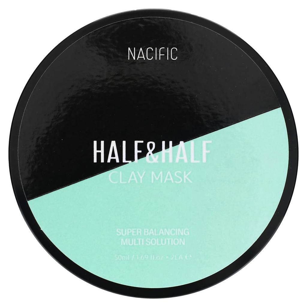 NACIFIC Half & Half, глиняная маска для красоты, 2 глиняные маски, 1,69 жидких унций (50 мл) каждый
