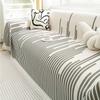 High Sense Sofa Slipcover Full Cover Cloth Nordic Stripes Sofa Towel Sofa Cover Non-Slip Dustproof Cloth