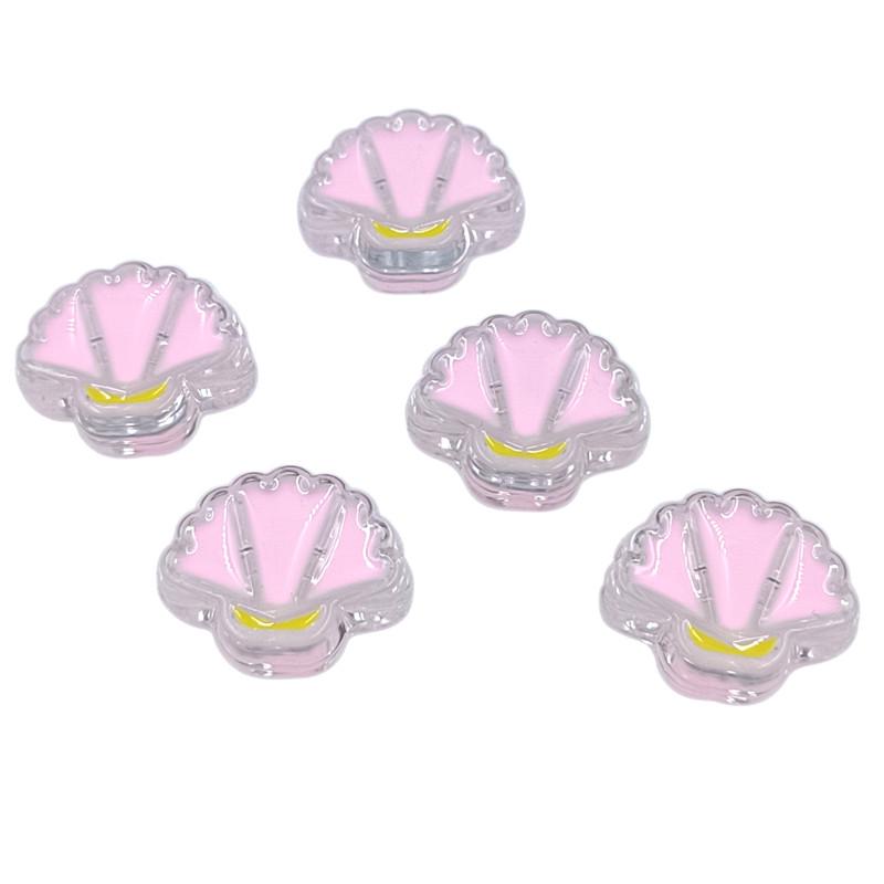 Подвески креативные бусины ручной работы из ракушек капающие масляные прозрачные DIY браслет ожерелье изготовление акрил ювелирные изделия аксессуары материал 5 шт мода