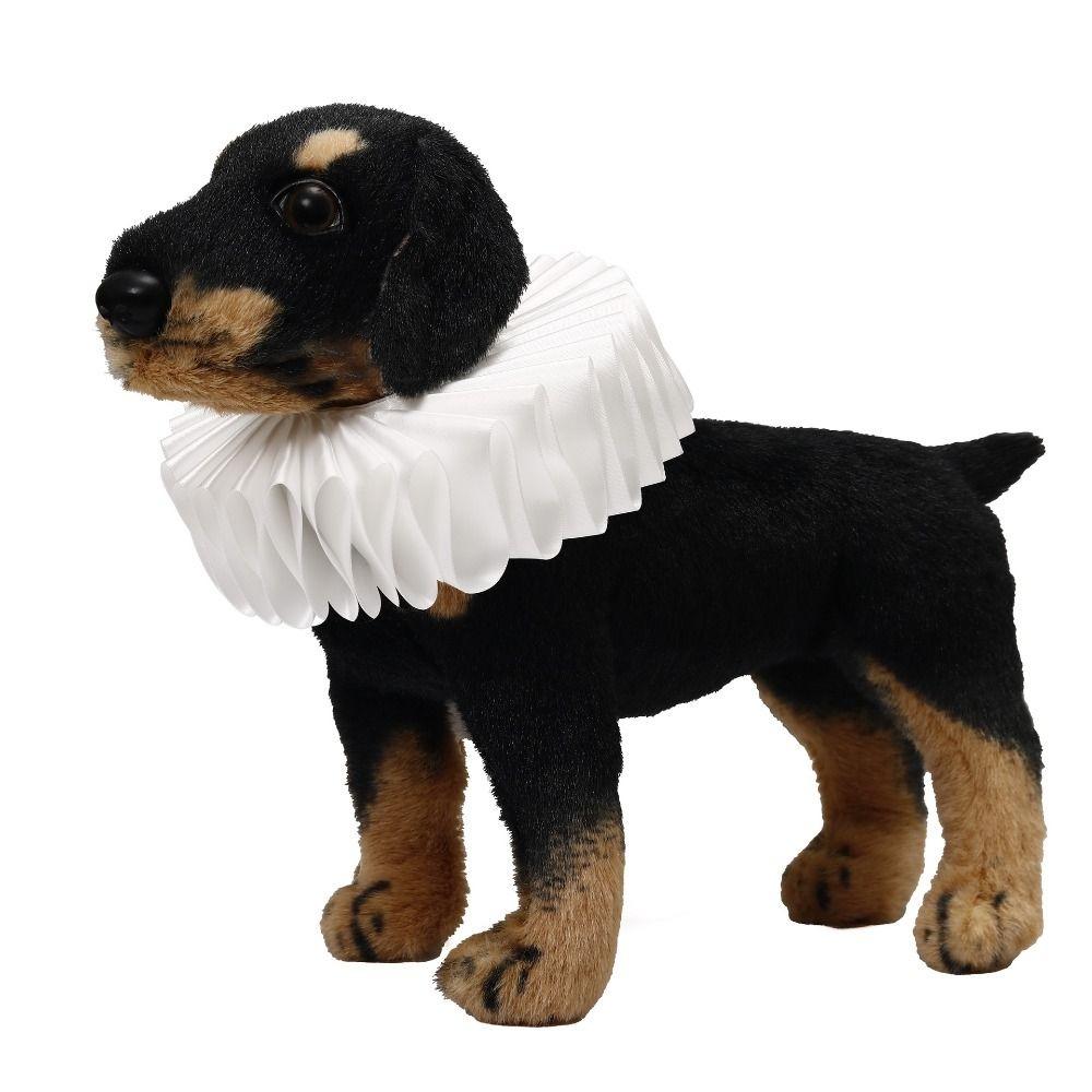 Victorian Costume Detachable Neck Ruffled Pet Collar Vintage Elegan Cat Collar Chic Dog Ruff Collar Pet Accessory
