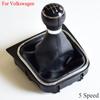 For VW Golf MK5 MK6 Golf 5 6 Rabbit Jetta MK6 2005-2014 Car Gear Shift Knob Gaiter Boot Case Cover Collar Lever Shifter Konb