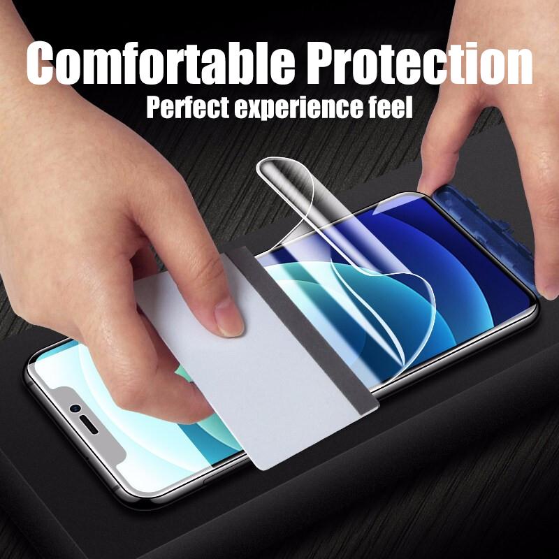 Гидрогелевая пленка с полным покрытием для iPhone 14 11 12 13 Pro Max Mini 6 7 8 14 Plus X XS XR XS MAX Защитная пленка для экрана мягкая пленка