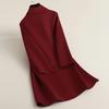 Spring New Top Red Large Size Double-sided Wool Coat Woolen Coat Women