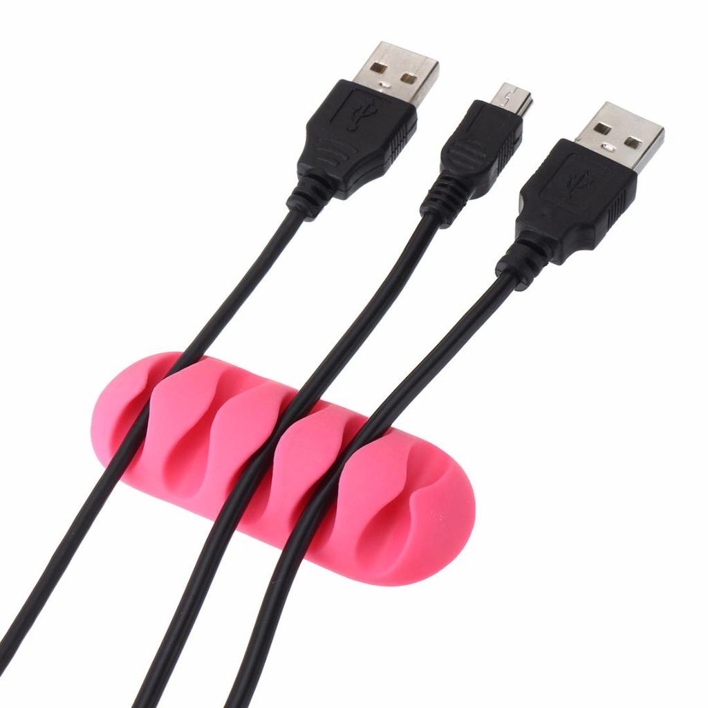 Провод Шнур Проводник Зажимы Держатель для USB-зарядки Органайзер Хранение кабелей на столе Fairie