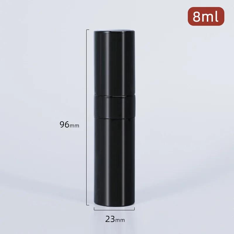 8ml Metal Aluminum Refillable Perfume Bottle Cosmetic Spray Mini Portable Empty Refill Jar Travel Liner Glass Tool