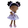 Мягкие игрушки Подарки для девочек Мягкая кукла для девочки на первый день рождения Подарок для девочки Кудрявая блестящая серия 30 см Фиолетовый