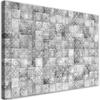 Canvas Print Oriental Mosaic On Gray Tiles