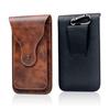 Outdoor Climbing Belt Clip Holster Retro Men Faux Leather Waist Bag Phone Holder
