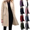 Winter Jackets Women Plus Size Fall Casual Fashion Long Sleeve Mid Length Coat Single Breasted Cardigan Windbreaker