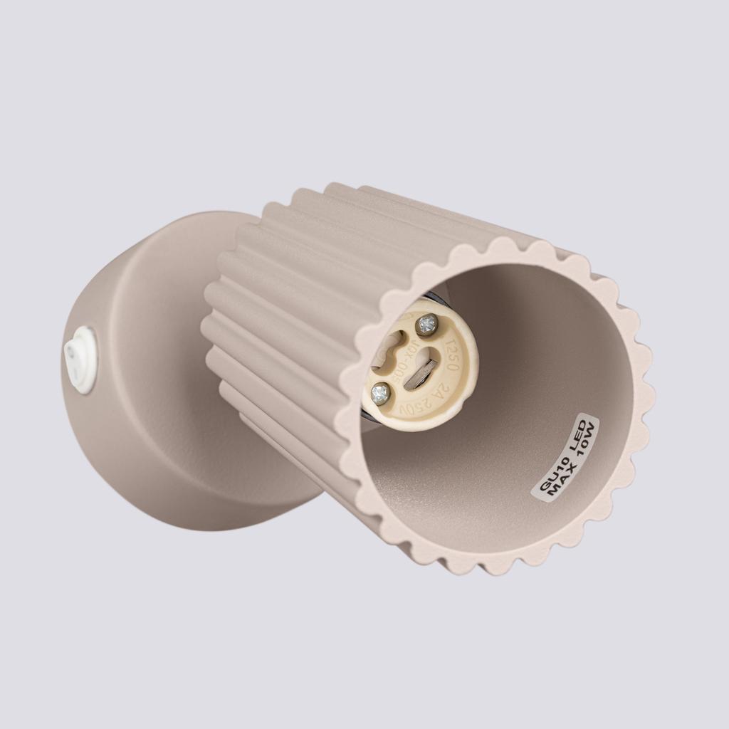 Kinkiet Karbon 1 Gu10 Taupe Alu Sollux Sl.1762