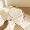 Cloth Chinese Style Crossbody Bag Solid Color Vintage Women's Handbag  Lady/Girls