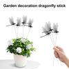 Dragonfly Garden Stakes 3D Big Dragonfly Stakes Planter Insert Dragonfly Decoration with Stick for Indoor Outdoor Window Box Balcony