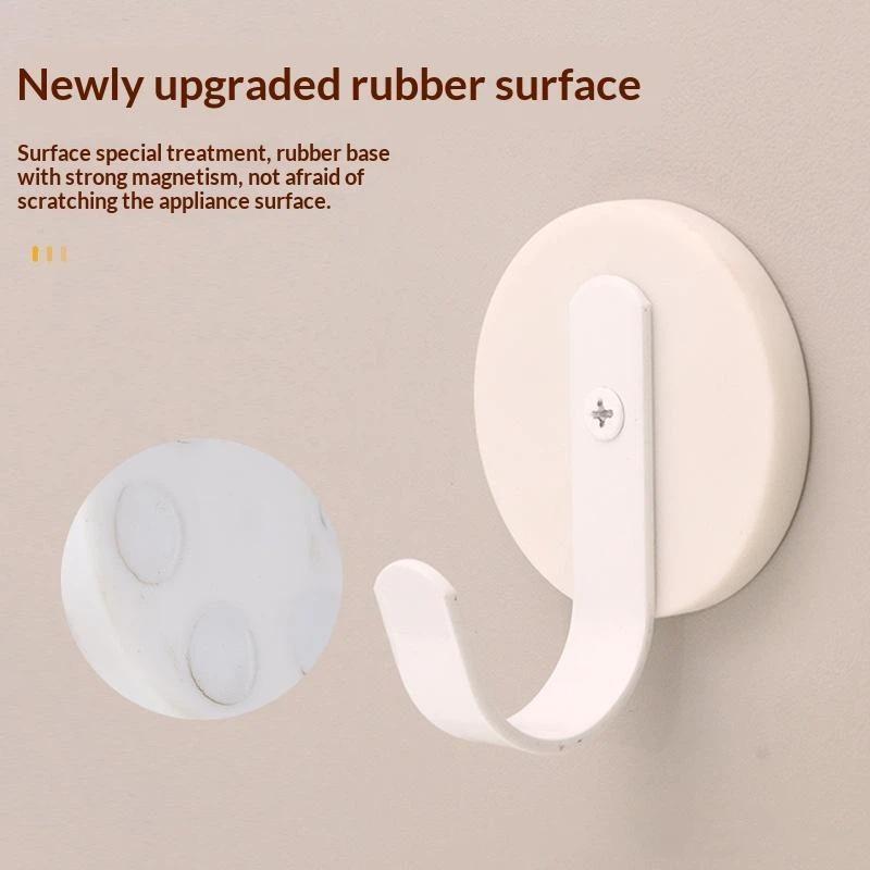Magnetic Wall Hooks With No Drill Strong Grip And Scratch Free Design Perfect For Home Kitchen Hanging Towels Bags