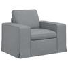 Sofa Light Grey 103 X 80 X 82 Cm Fabric