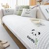 Чехол для дивана All Seasons Modern Simple Anti-slip Cold Housses de Canapé Panda Embroidery Sofa Cushion Cover Seat Cushion