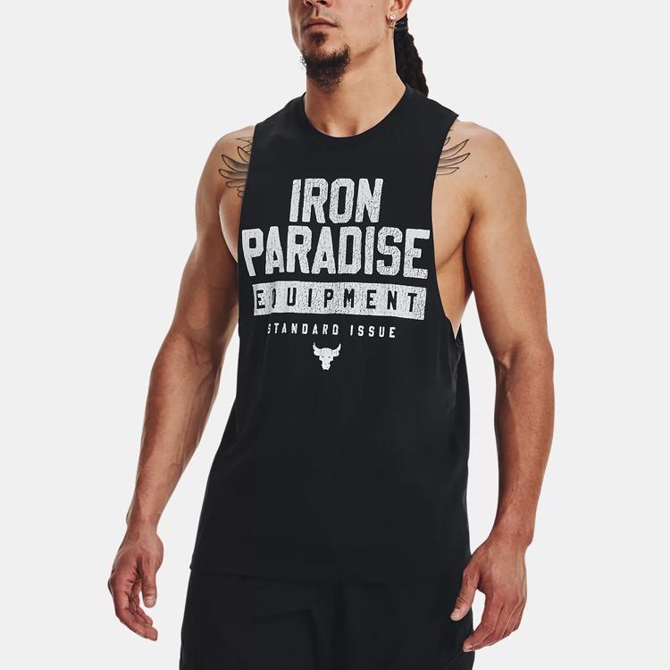 Under Armour Мужская майка Project Rock Черная 1377290-001