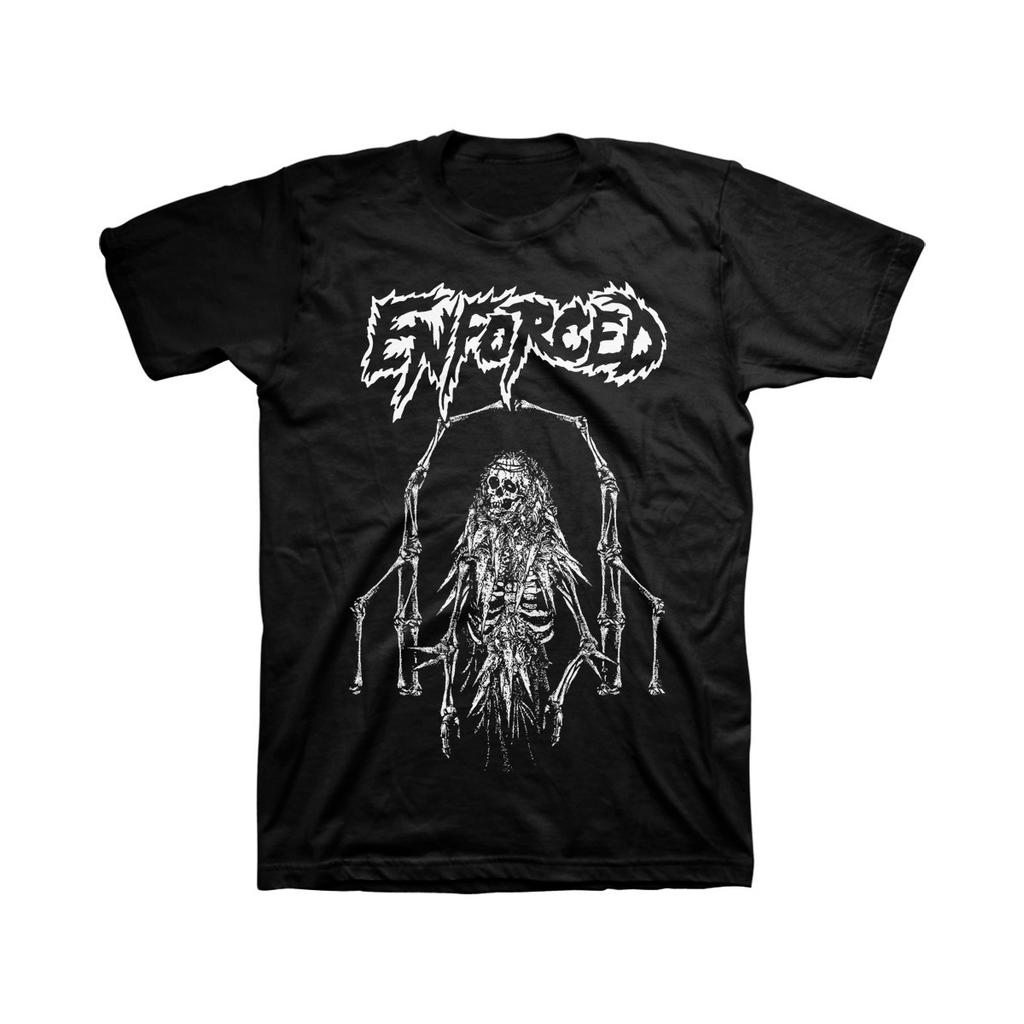 Vtg Enforced Band Music Lover Heavy Cotton Black Full Size Unisex Shirt EN222
